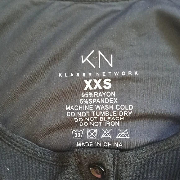 XXS Klassy Network Black Long Sleeve Bramisuit - Picture 5 of 6